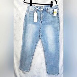 Seven7 High Rise Vintage Straight Distressed Jeans Size 14 New With Tags